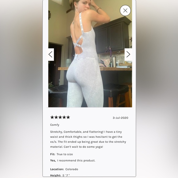 Free People Good Karma Onesie Red Backless Criss Cross Yoga Exercise Jumpsuit - Picture 7 of 14